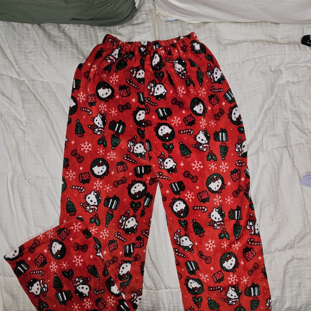 Festive Hello Kitty Red Pajama Pants